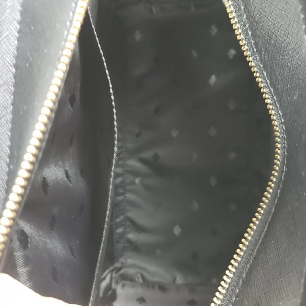 KATE SPADE CAMERON MEDIUM SATCHEL BLACK LEATHER - Picture 7 of 7